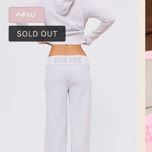 SOLD! PHE PHE GREY WAFFLE PANTS